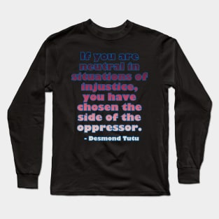 Black History Month - Desmond Tutu Long Sleeve T-Shirt